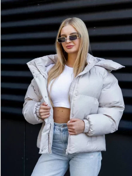 Пуховик Tian Stacy-T-BEIGE бежевий