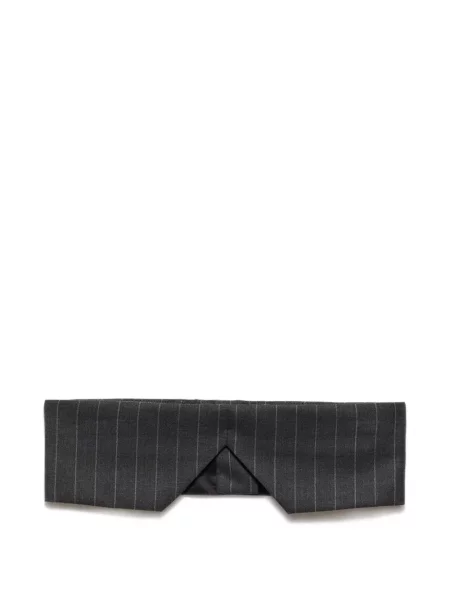 Dungat subțire top Prada de lână gri