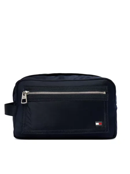Tommy Hilfiger Kozmetická taštička Enamel Flag Travel Washbag Tmavomodrá