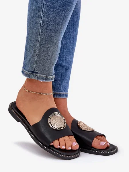 Сандали Boto с плосък ток черно