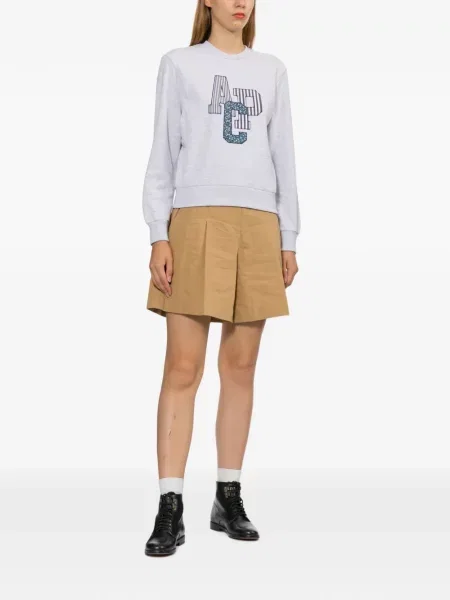Hanorac A.p.c. cu broderie gri