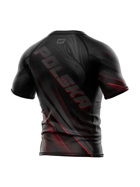 Koszulka Rashguard MMA na Siłownię EXTREME HOBBY POLSKA ULTIMATE czarna