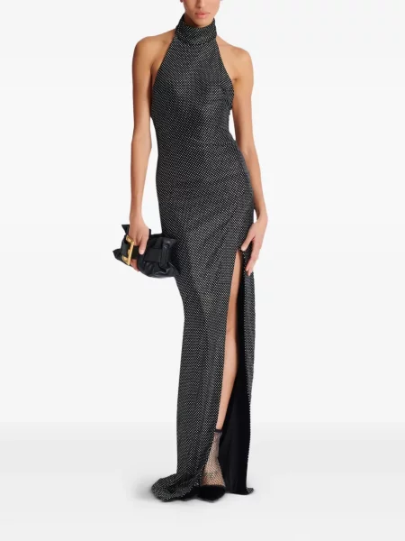 Rochie Balmain de catifea de costum negru