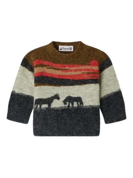 Sweter dziecięcy Bonpoint brązowy