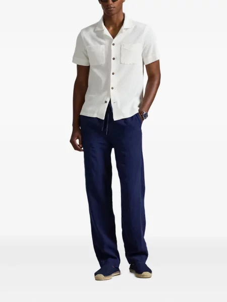 Ριγέ δερμάτινος κάλτσες Polo Ralph Lauren με κορδόνι μαύρο
