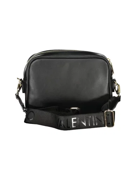 Lniana torebka crossbody Valentino By Mario Valentino czarna