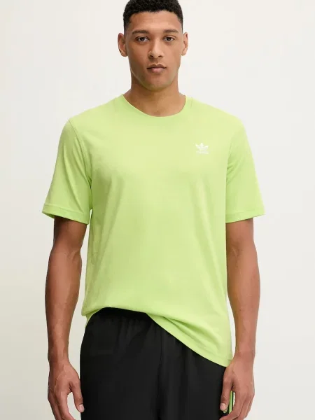 Тениска adidas Originals Trefoil Essential с апликация зелено