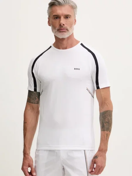 BOSS Green tricou pentru bărbați TS_TOC Game 2 alb