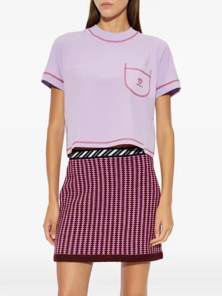 Tricou Versace cu broderie violet