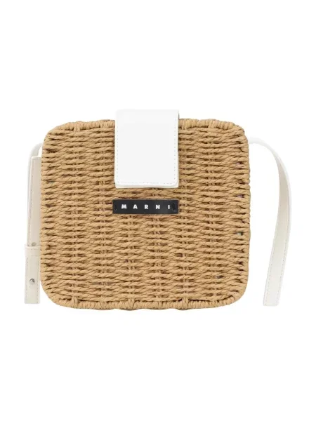 Torebka crossbody Marni elegancka brązowa