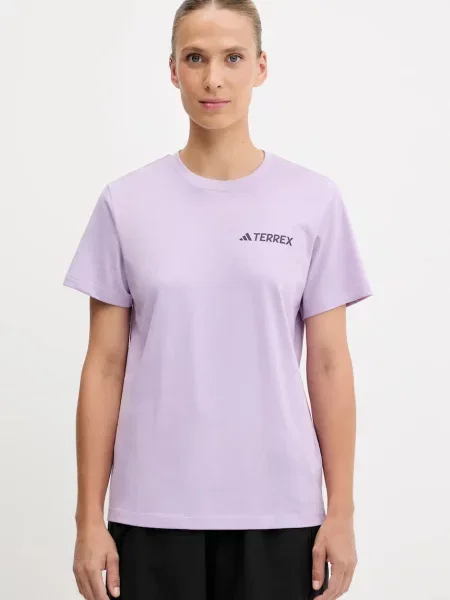 Спортна тениска adidas TERREX дамска лилаво виолетово