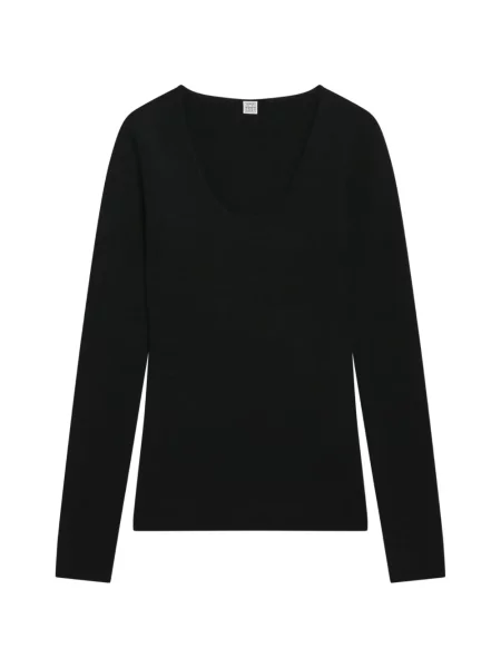 Top Toteme tricotate negru