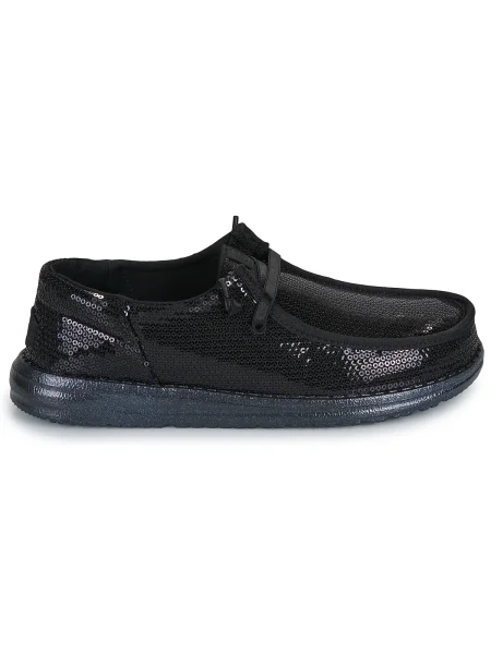 Pantofi Heydude cu paiete negru