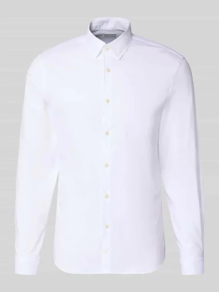 Koszula biznesowa o kroju extra slim fit z kołnierzykiem typu kent model ‘BRODIE’ Tiger Of Sweden biała