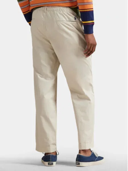 Kalhoty z materiálu Polo Ralph Lauren béžové