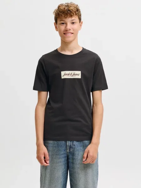 Jack & Jones Junior Tricou JORNORREBRO crem negru
