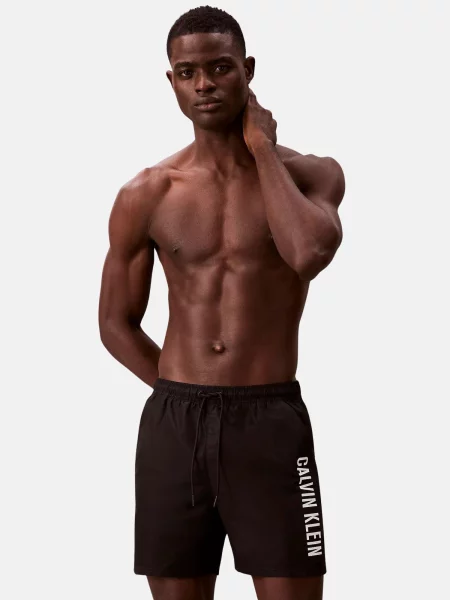 Calvin Klein Swimwear Úszónadrág Fekete fehér
