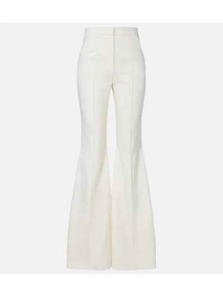 Pantaloni Costarellos de lână alb