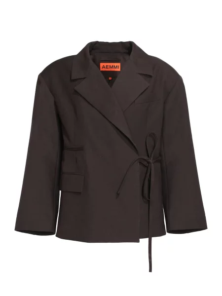 AEMMI Sako WRAP OVERSIZED BLAZER tamno smeđa