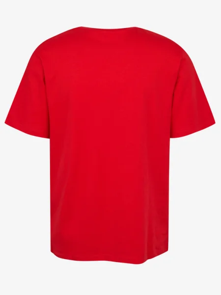 JACK & JONES Tricou / negru / alb roșu