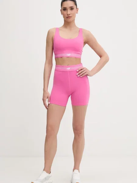 New Balance športne kratke hlače Fitted Short 5 roza