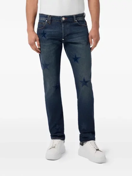 Straight fit džíny Philipp Plein modré