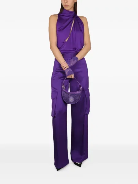 Pantaloni cargo Versace violet