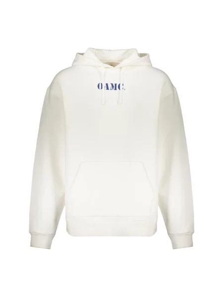 Bluza z kapturem Oamc z nadrukiem biała