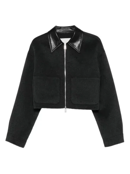 Geanta de piele Nanushka gri