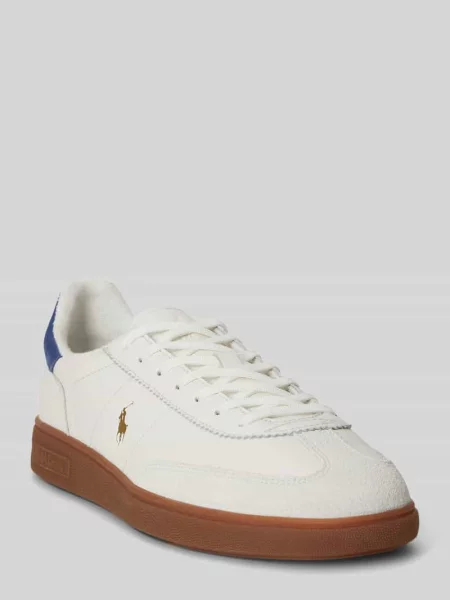 Sneakersy z naturalnej skóry bydlęcej Polo Ralph Lauren białe