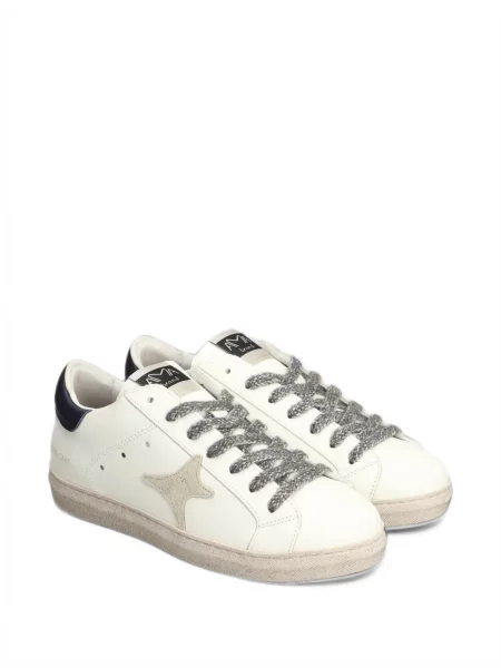 Fűzős csipkés sneaker Ama Brand fehér