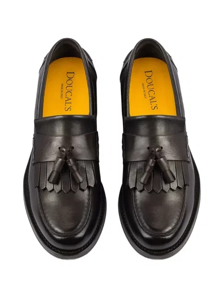 Pantofi loafer Doucal's cu franjuri maro
