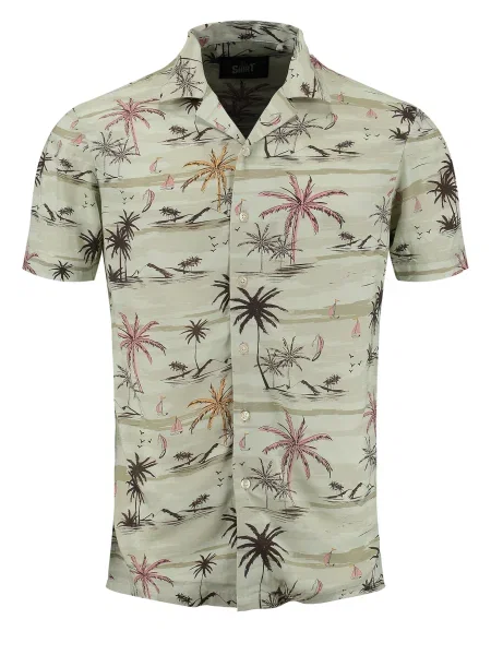 Key Largo Cămașă Sandbanks oliv / deschis / închis / mauve verde