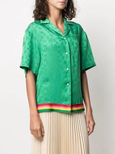 Lung cămașă Palm Angels verde