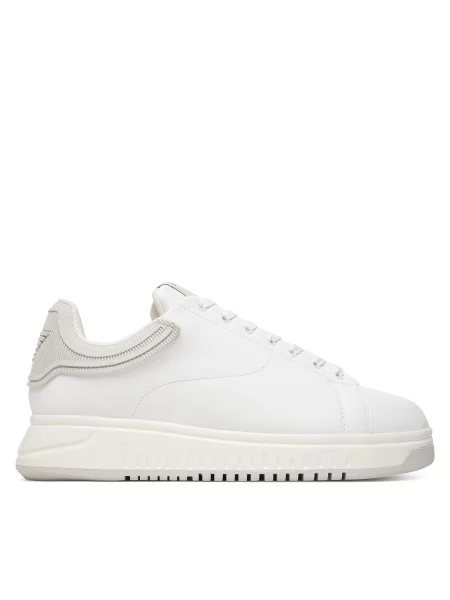 Sneakersy Emporio Armani biela