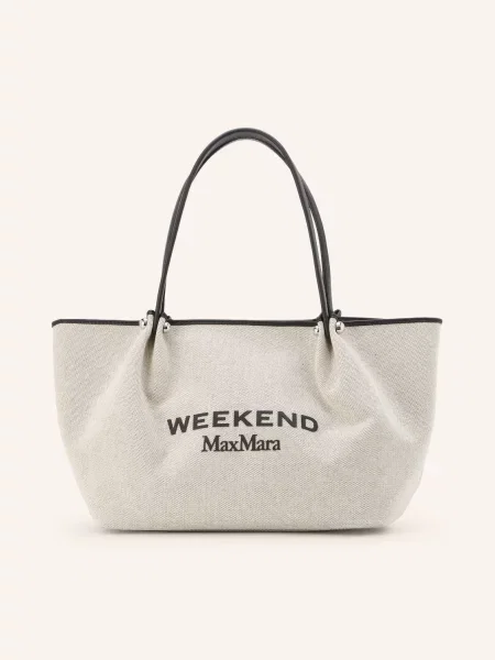 Shopper kabelka Weekend Max Mara černá