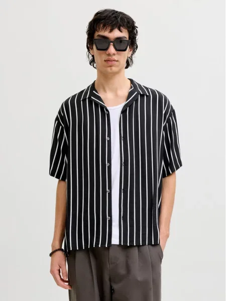 Jack & Jones Πουκάμισο Jeff μαύρο