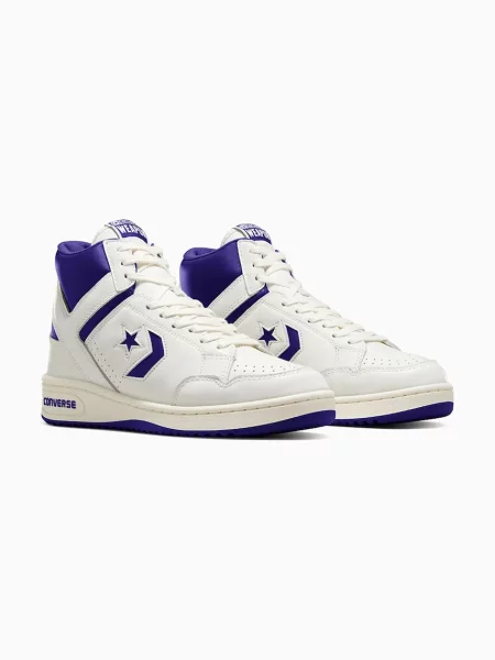 Кожаные кроссовки Converse белые