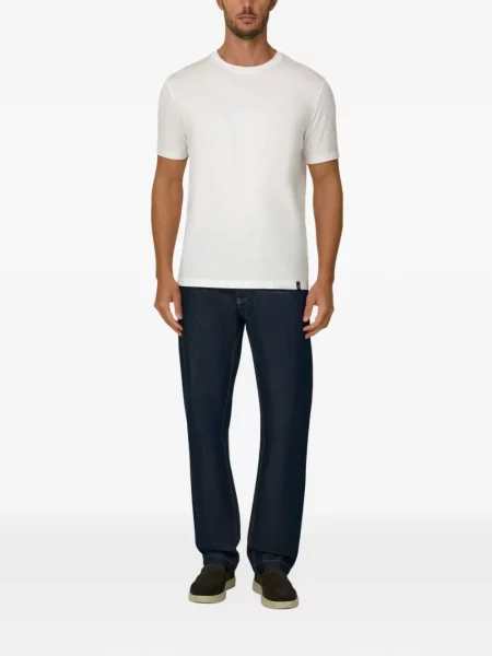Tricou Boggi Milano de mătase alb