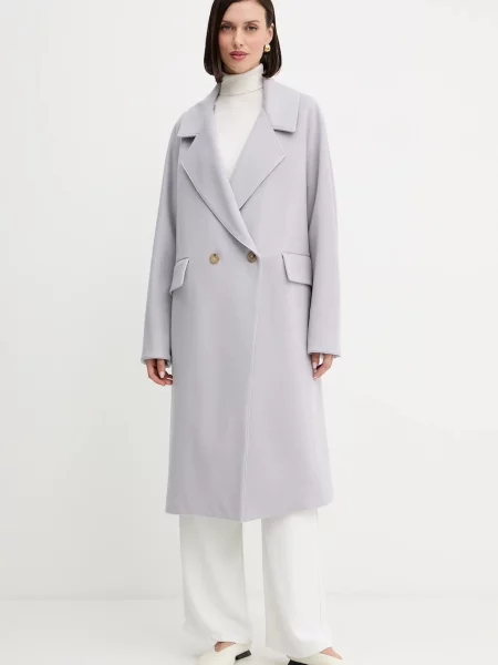 Forte Forte palton de lână violet