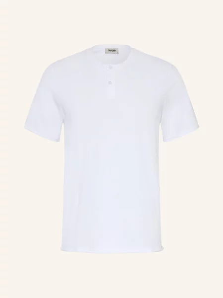 Drykorn Henley Tričko Miwan bílá