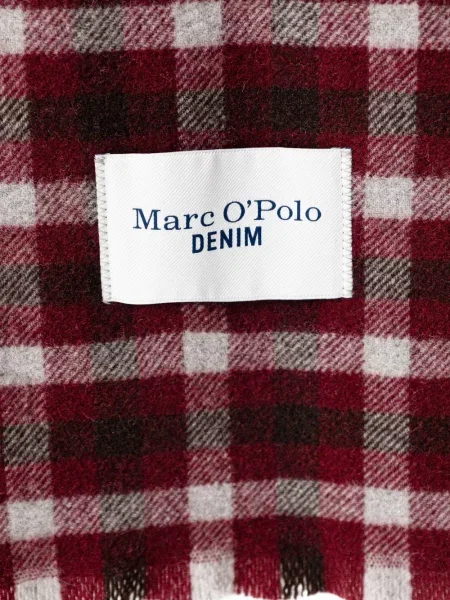 Szal Marc O'polo w kratę czerwona