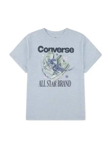 Converse tričko detské s bavlnou modrá