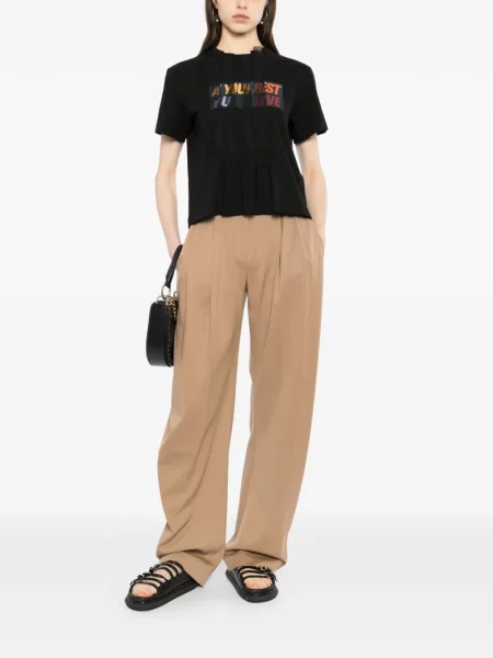 Tricou Sacai cu imagine negru