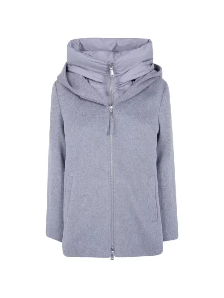 Palton Seventy cu glugă gri