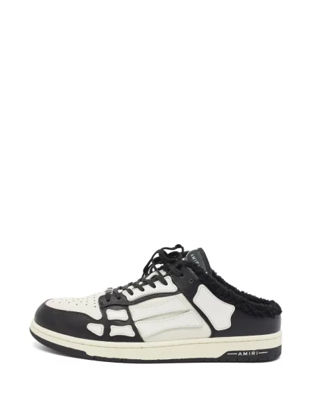 Sneakerși Amiri din piele de oaie alb