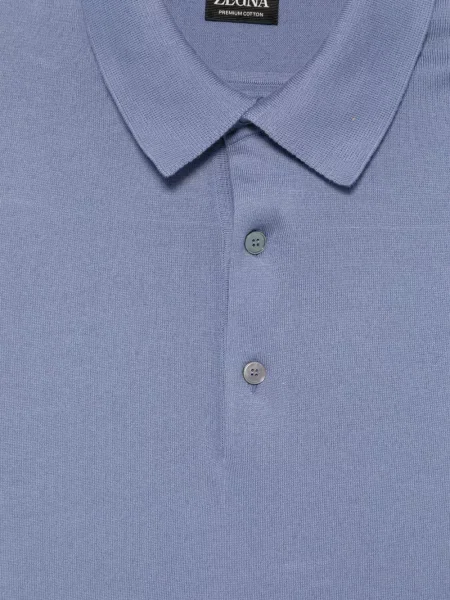 Scurt tricou polo Zegna albastru