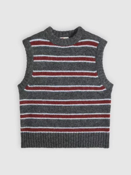 LEVI'S ® Pulover ALICE verde închis / roșu carmin alb
