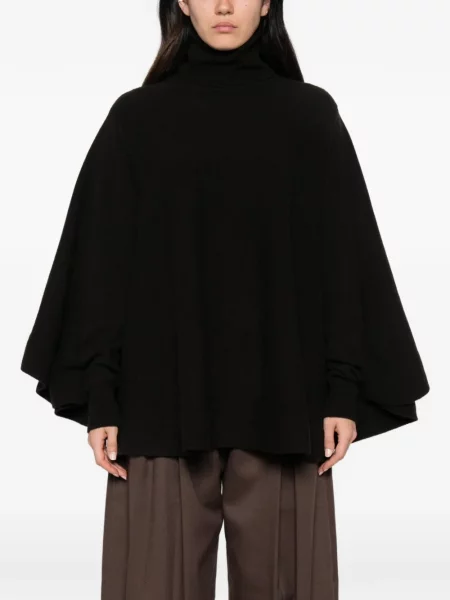 Pulover Jacquemus cu volane maro