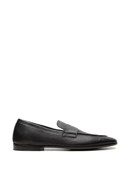 Pantofi loafer Chuckies din piele negru